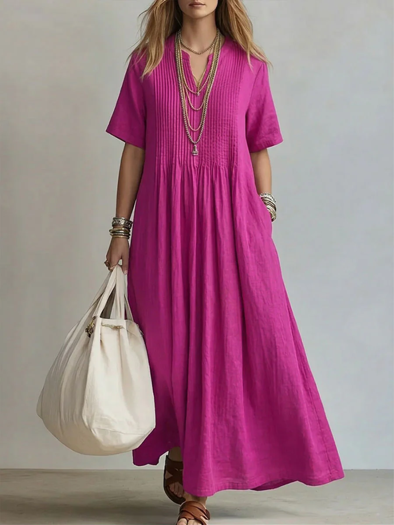 Robe Dina Plissée & Longue