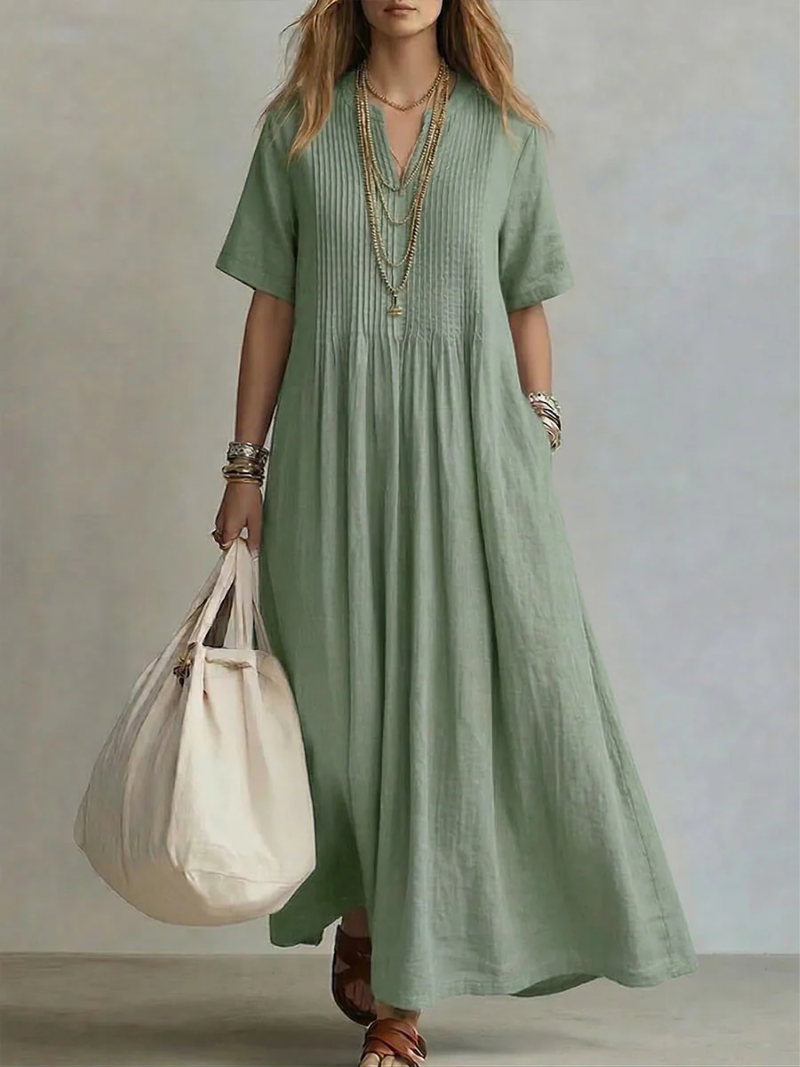 Robe Dina Plissée & Longue