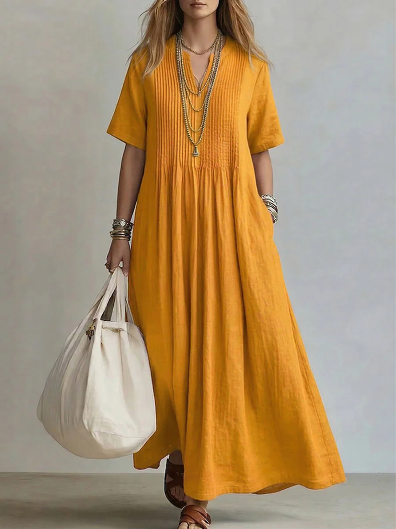 Robe Dina Plissée & Longue