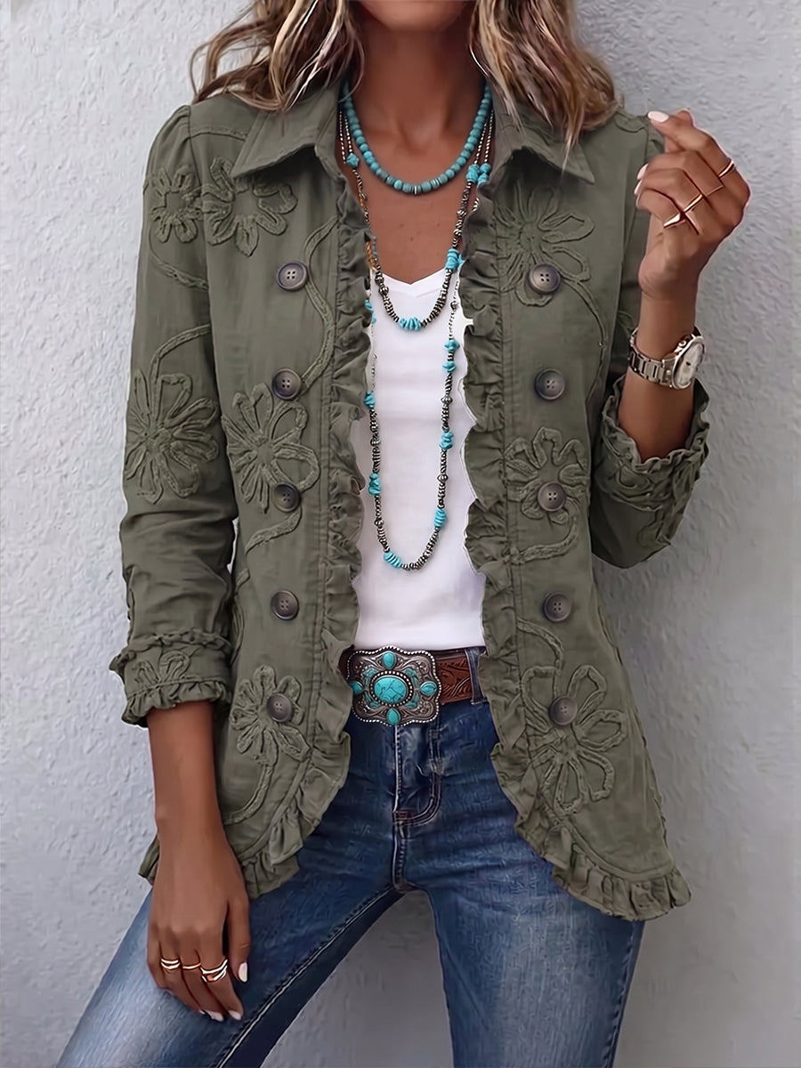 Veste Buena Ornée De Broderies Florales