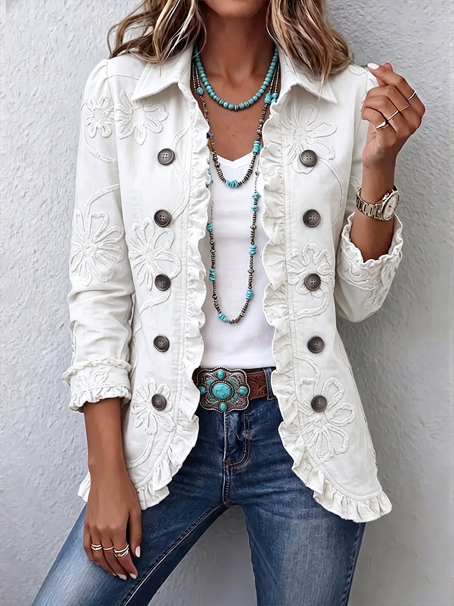 Veste Buena Ornée De Broderies Florales