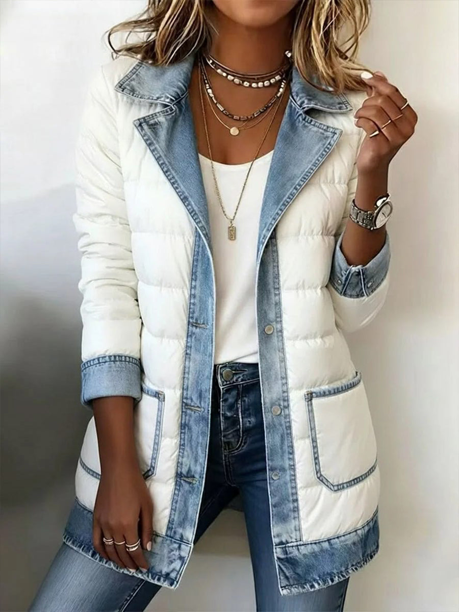 Doudoune Jade Matelassée En Jean